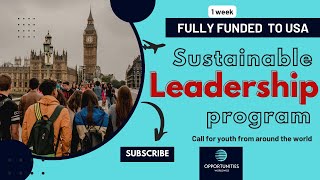 JOIN THE 2024 UPG SUSTAINABILITY LEADERSHIP CLASS  Fully funded trip to USA [upl. by Donavon]