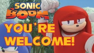 Knuckles says sings Youre Welcome  A Sonic Boom Music Video [upl. by Enyawud]