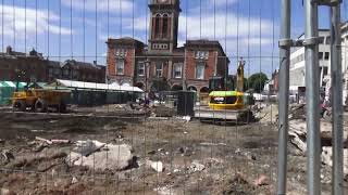 Chesterfield Medieval market placesquare destroyed so called revamprenovation costing millions [upl. by Camilla929]