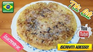 Frittata di Patate e Cipolle Omelete de Batata e Cebola [upl. by Phipps]