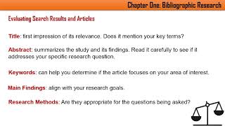 1Chapter Onebibliographic researchPartTwo [upl. by Starkey]