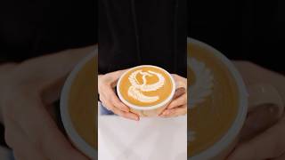 Phoenix 🐦‍🔥 latte art 😱 coffeart coffeeart coffee latteeart latte latteartbasic artlatte [upl. by Olathe]