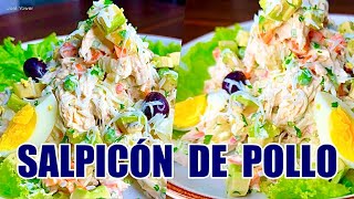 Como preparar un rico 🥙👨🏽‍🍳🫰SALPICÓN DE POLLO en pocos pasos [upl. by Sheree858]