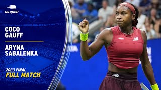 Coco Gauff vs Aryna Sabalenka Full Match  2023 US Open Final [upl. by Navonod57]