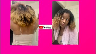 Wash day with twist out style Micro loc journey loadingNatural Hair [upl. by Adlaremse695]