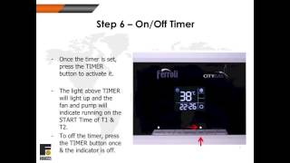 Control Panel  Simple Guide to the use of a Ferroli Gas Water Heater Re circulation Model [upl. by Jaymee]