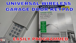 How to Program Chamberlain KLIK2U wireless Universal Keypad [upl. by Ylloj]