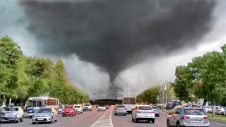 Dramatic Footage of the Tornado Hit NY Rome  Tornado 2024 [upl. by Ylrrad166]