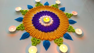 इस दिवाली में बनाये नई रंगोली  Very Beautiful Diwali Rangoli Designs  Simple Diwali Rangoli 2023 [upl. by Nodmac]