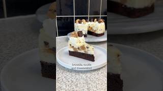 brownie cookie AND cheesecake in one dessert [upl. by Heber120]