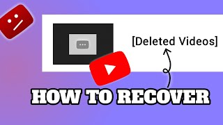 🔴Deleted YouTube videos recovery  How to Recover YouTube Deleted Video  Recover Deleted Video [upl. by Suoivatra]