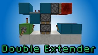 Double Piston Extender Downward  Minecraft 17 Redstone Tutorial [upl. by Wareing]