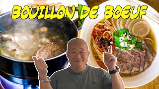 Bouillon de bœuf style LANZHOU Lamian  Le Riz Jaune [upl. by Iasi]