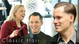 Classic Comb Over Hairstyle for Men  A Casual Business Haircut [upl. by Ennaed]