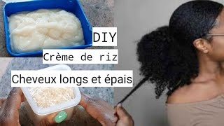 DIY crème de riz pour des cheveux plus longs et épais [upl. by Dey175]