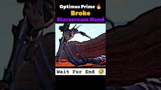 Optimus prime  Broke Starscream Hand  tfp  season  1 episode  15  movie scene edits🔥 shorts [upl. by Iahcedrom]