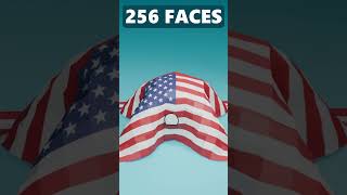 🇺🇸 USA Flag Cloth Simulation blender shorts simulation america [upl. by Kciv]