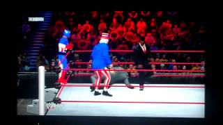 WWE 12 Team USA Barack Obama Uncle Sam amp Captain America Vs Hitler Bin Laden amp Kony [upl. by Sarilda]