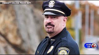 Community mourns loss of Endicott College police sergeant killed in crash [upl. by Ydal]