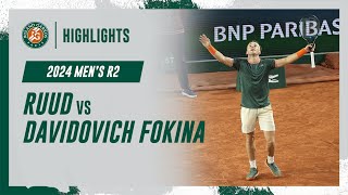 Ruud vs Davidovich Fokina Round 2 Highlights  RolandGarros 2024 [upl. by Garrison]