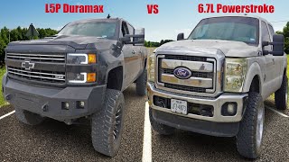 L5P Duramax vs 67L Powerstroke [upl. by Zebada352]