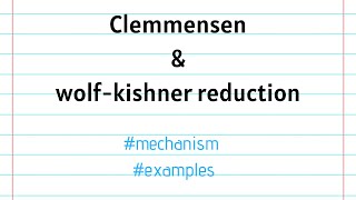 Clemmensen reduction  WolfKishner reduction  mechanism [upl. by Obie]