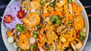 ARROZ CON MARISCOS CASERO [upl. by Godderd]