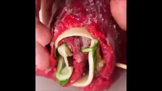 How to cook stuffed steak rolls [upl. by Umont]