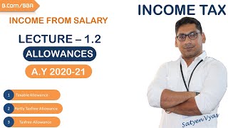 Lecture 12  Income From Salary  Allowances Part I Income Tax [upl. by Kenlee]