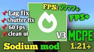 Sodium mod for mcpe 121 [upl. by Eirallam]