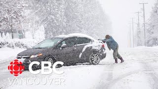 Freezing rain forecast for parts of BC drivers warned of dangerous road conditions [upl. by Hanus]