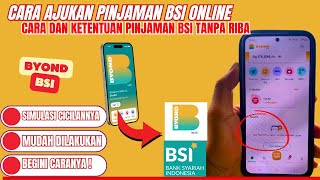 Cara Ajukan Pinjaman Online BSI [upl. by Augustine]