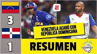 VENEZUELA PEGÓ PRIMERO Ganó 3 a 1 a República Dominicana para cerrar jornada SDC  Serie del Caribe [upl. by Ressay798]