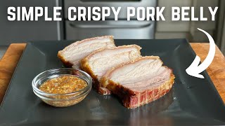 Simple Crispy Pork Belly [upl. by Rodnas964]