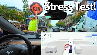 Tesla FSD Update 1254 STRESS TESTED Downtown [upl. by Hizar]