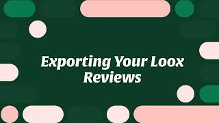 Exporting your Loox Reviews [upl. by Hance543]