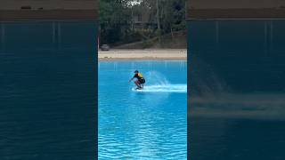 This might be the fastest way across a pool skimboarding [upl. by Kahlil]