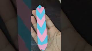 How to make bookmark  easy origami bookmark  easy craft  paper bookmark making tutorial [upl. by Ecnahs]