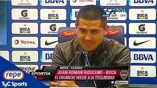 Riquelme se refirió al récord que alcanzará el domingo en la Bombonera [upl. by Epolenep]