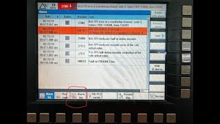 Sinumerik 840D sl How to increase ALARMS LOG entries number [upl. by Costa967]