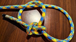 RUNNING BOWLINE Loop Knot Arborists Rock Canyoning Rescue Alpine Climbing [upl. by Trilby5]