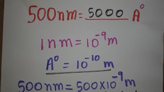 nanometer to angstrom unit [upl. by Annaicul]