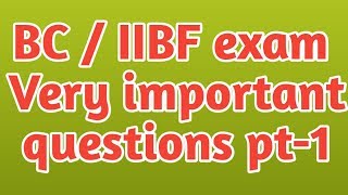 iibf exam questionsVery important questions for IIBF exam 2019 [upl. by Golightly]