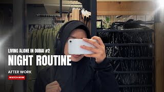 Mini Vlog Living Alone Diaries in Dubai  Night Routine after Work 🌚 [upl. by Felicie]