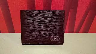 Salvatore Ferragamo Gold Gancini Revival bifold Wallet unboxing [upl. by Nylirej]