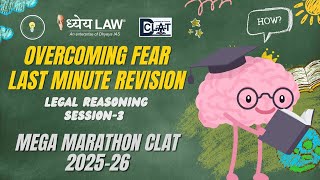 Legal Reasoning Mega Marathon CLAT 202526 Complete Revision amp Practise Session3 [upl. by Ymerej]