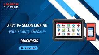 How to use Launch X431 HD V SmartLink HD Doing a full SCANIA checkup [upl. by Irahs]