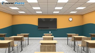 Fabricmate Fabric Wall Finishing for Education  Schools and Universities [upl. by Bolitho]