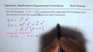 Increase decrease interval local maximum minimum of exponential funstion [upl. by Nerual647]