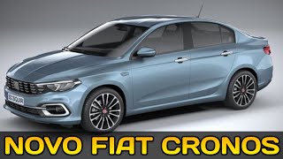 NOVA GERAÇÃO DO FIAT CRONOS VEM PARA O BRASIL ESSE ANO PARA COMPETIR COM ONIX PLUS e LOGAN [upl. by Carry10]